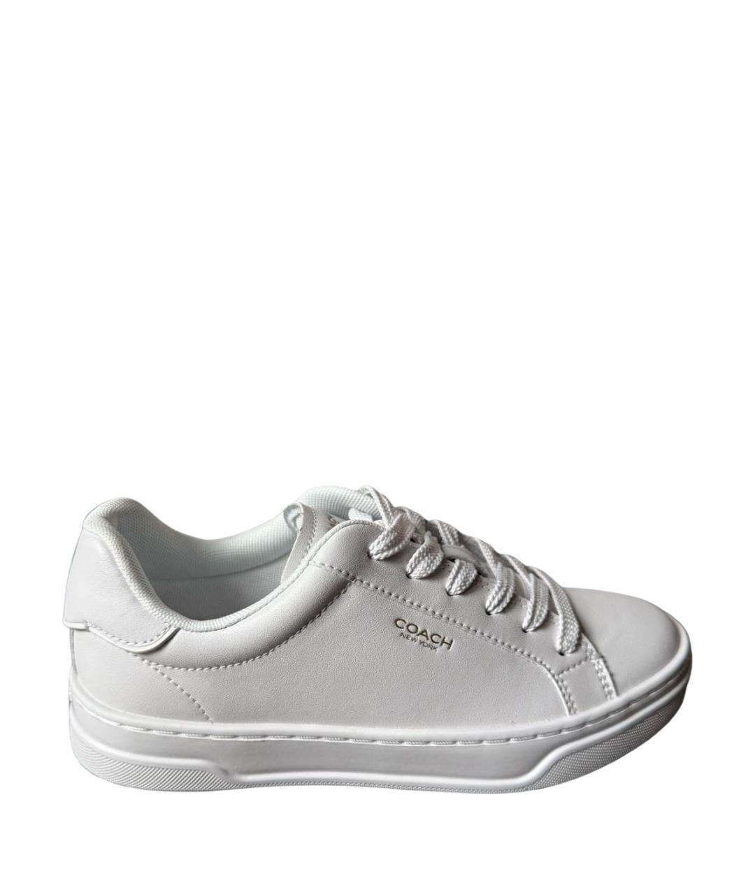 COACH Белые кожаные кеды, фото 1