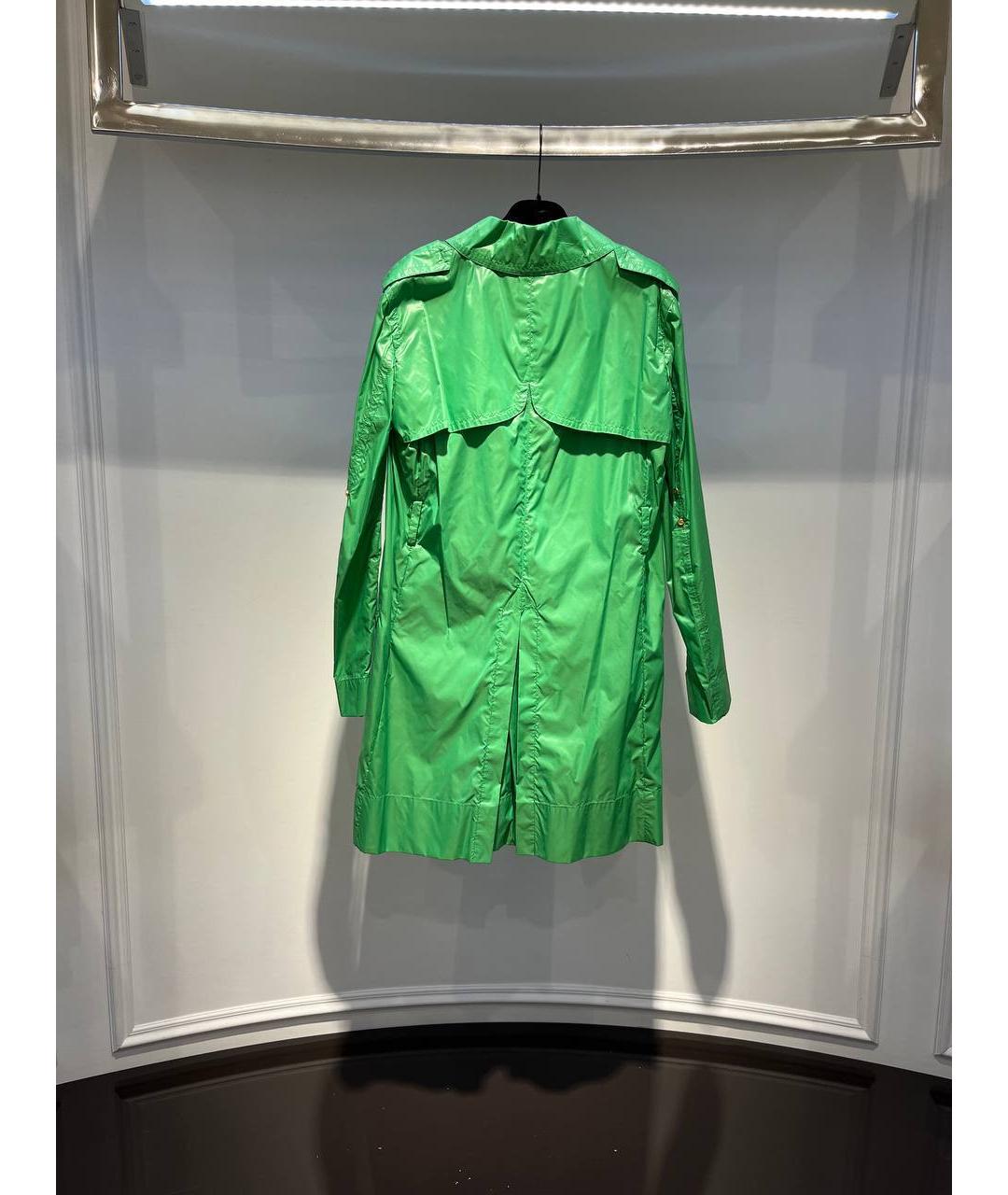 ROBERTO CAVALLI Зеленый полиамидовый тренч/плащ, фото 3
