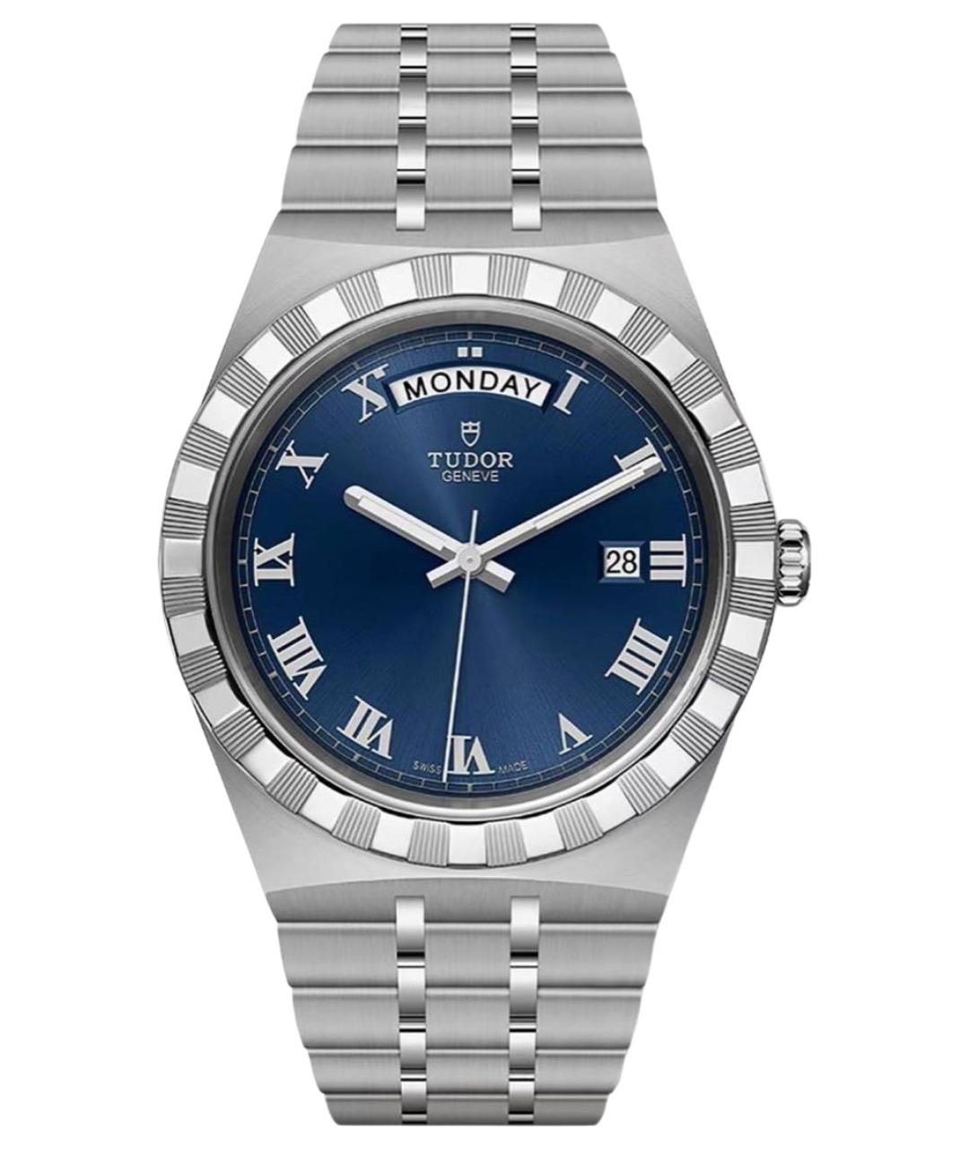 TUDOR Синие стальные часы, фото 1