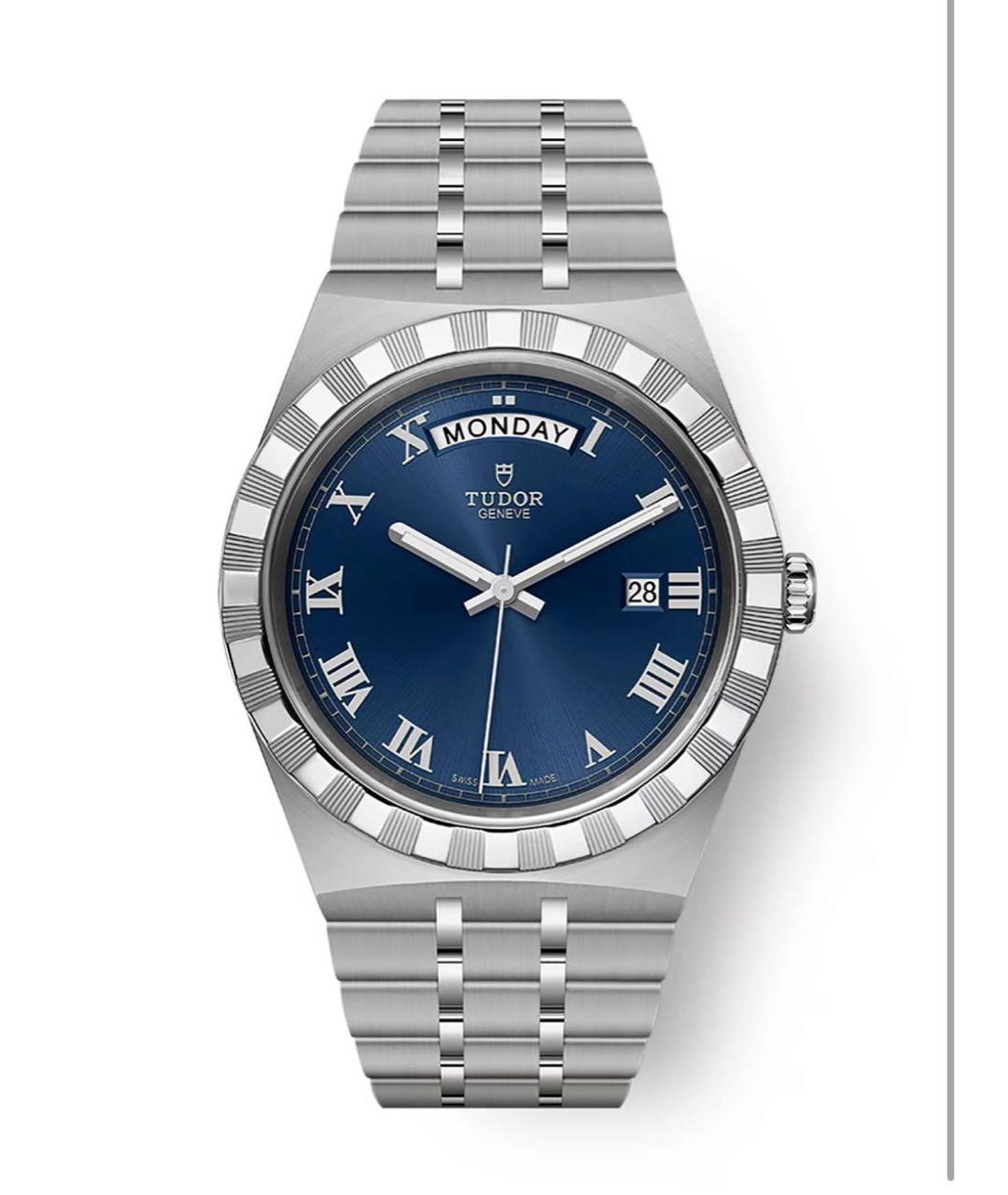 TUDOR Синие стальные часы, фото 6