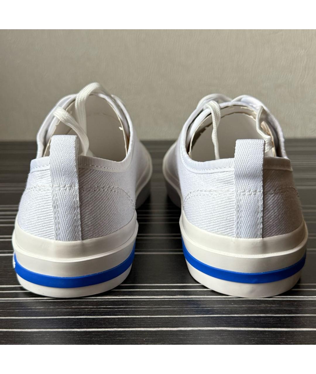 KARL LAGERFELD Белые текстильные кеды, фото 5