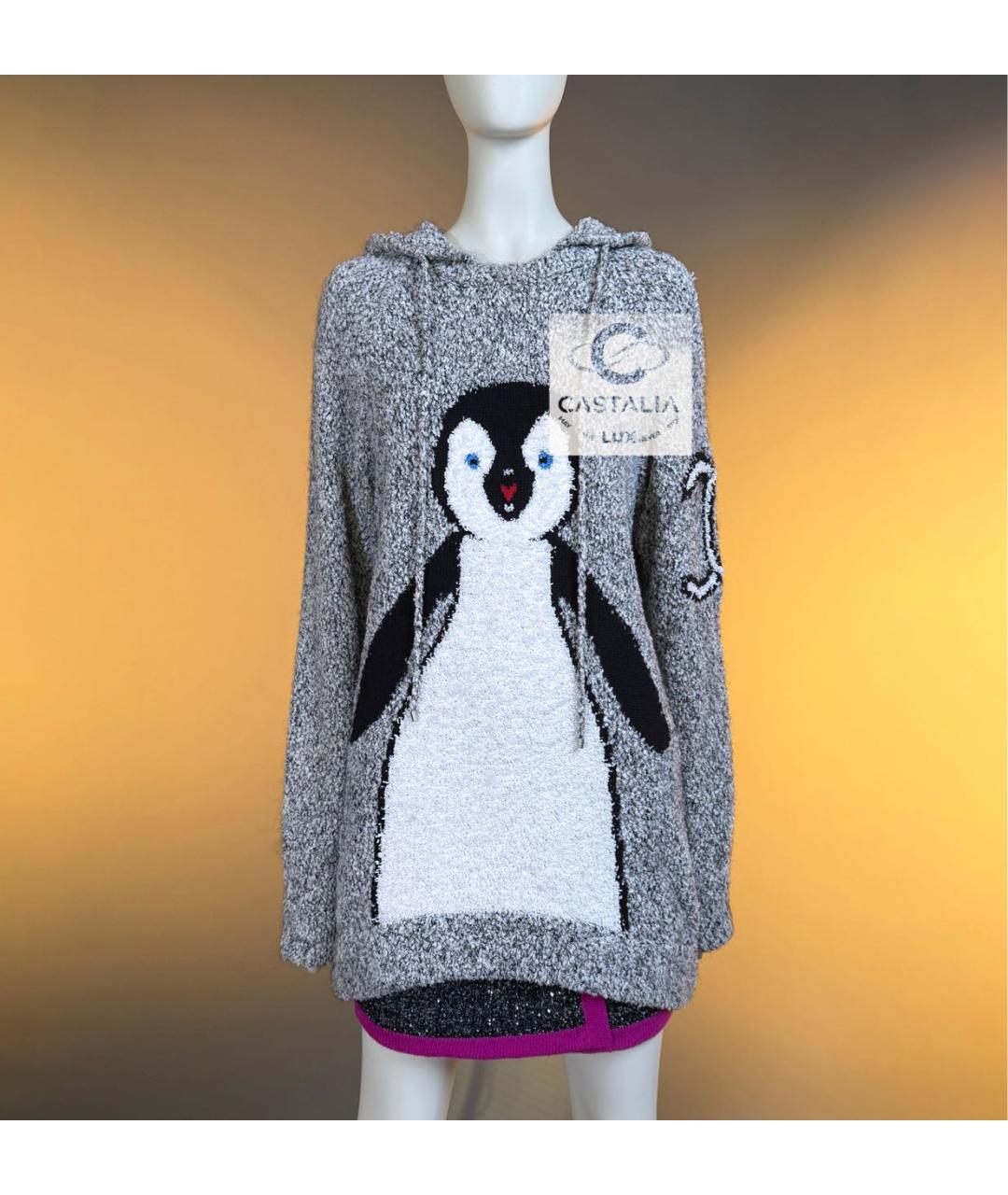 CHANEL Серый шелковый джемпер / свитер, фото 5