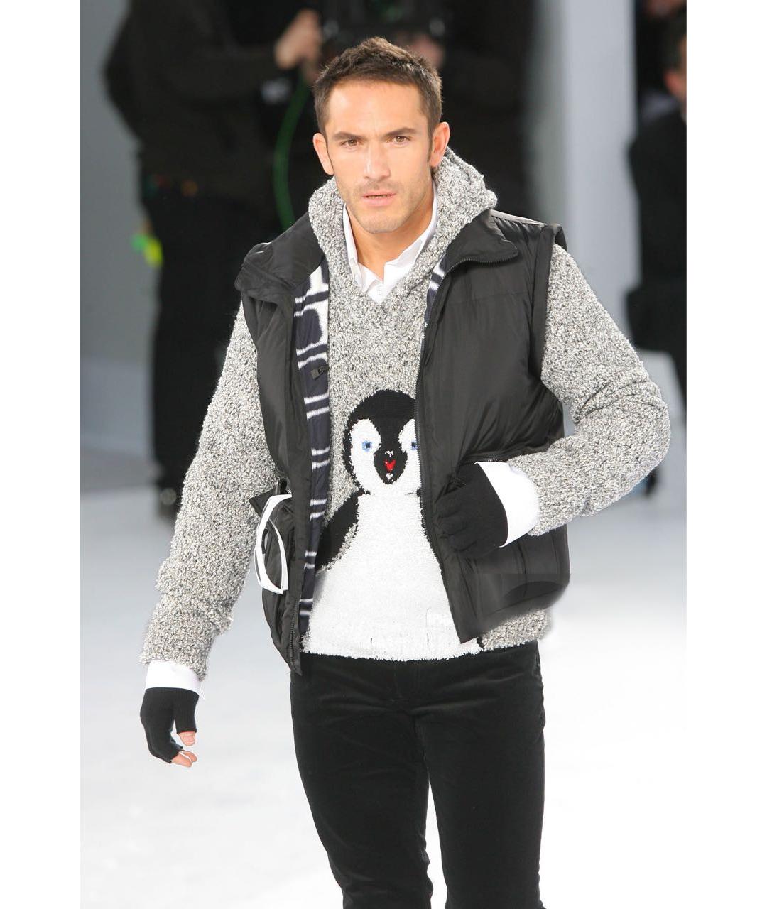 CHANEL Серый шелковый джемпер / свитер, фото 2