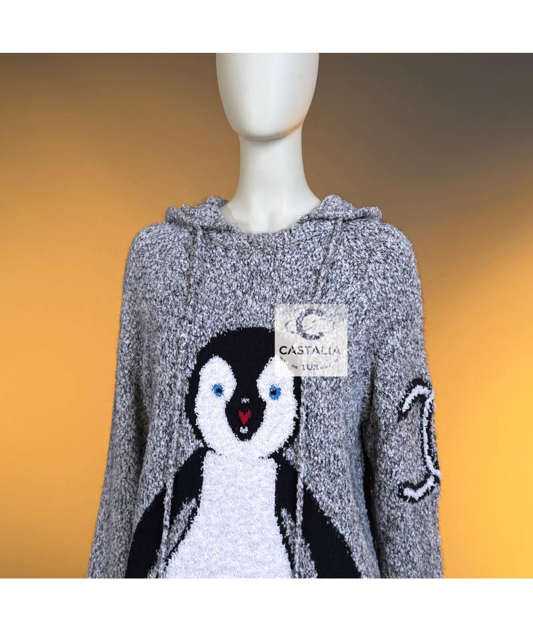 CHANEL Серый шелковый джемпер / свитер, фото 6