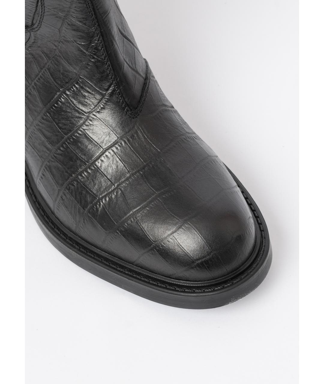 DOUCAL'S Черные кожаные сапоги, фото 3