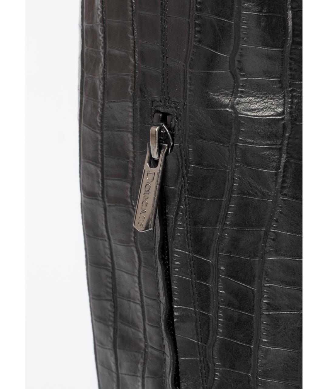 DOUCAL'S Черные кожаные сапоги, фото 5