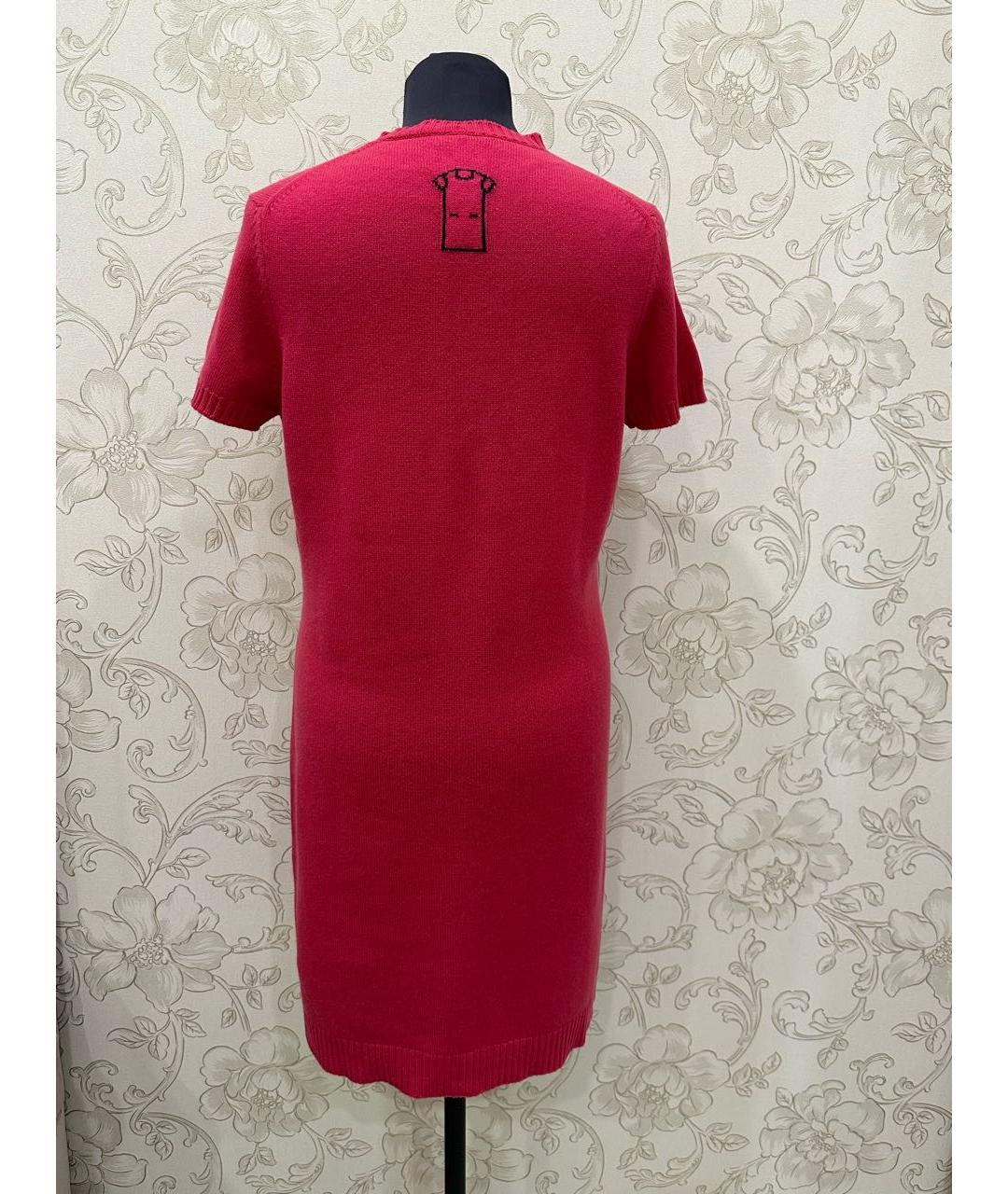 CHANEL Розовое кашемировое повседневное платье, фото 4