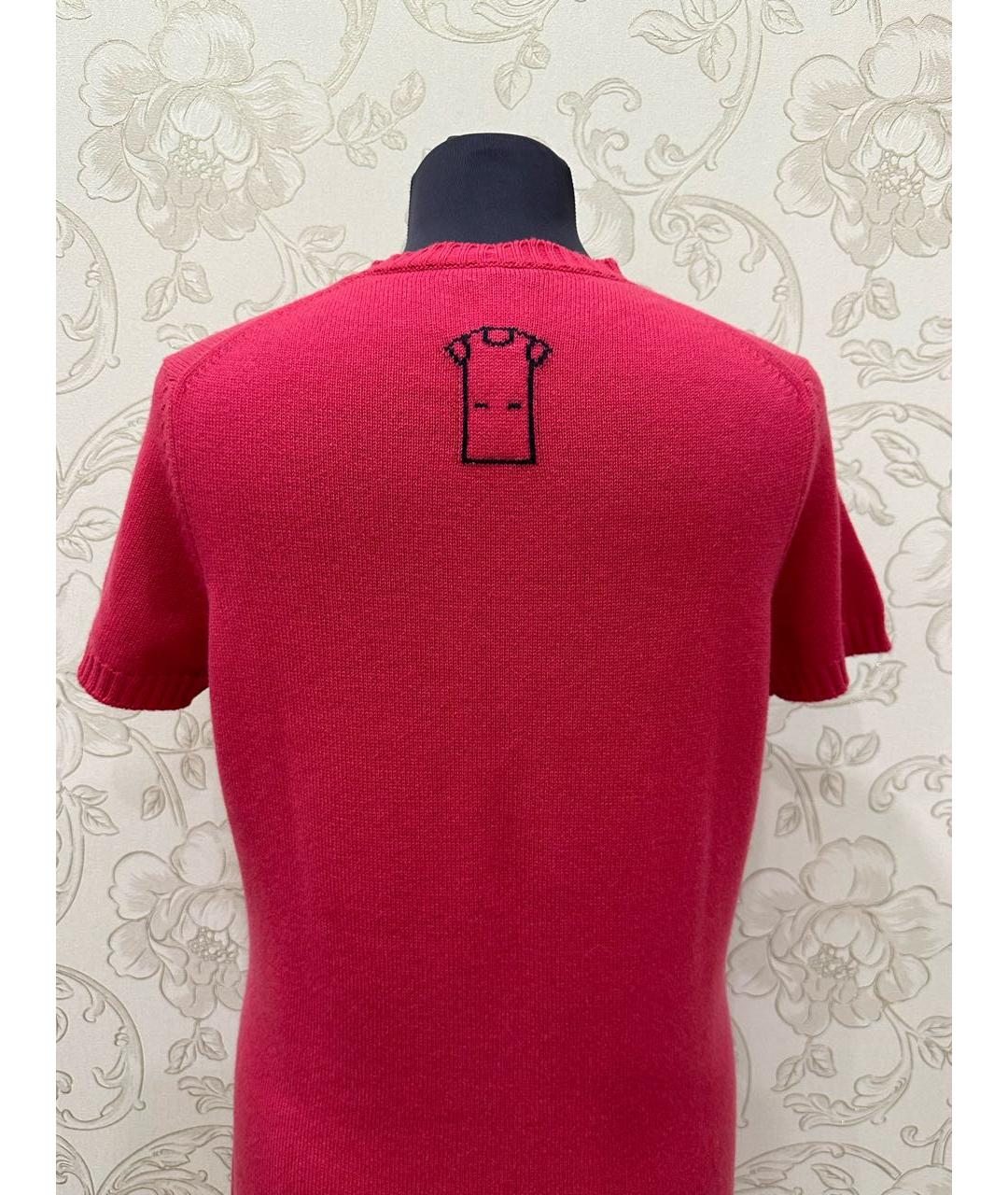 CHANEL Розовое кашемировое повседневное платье, фото 5