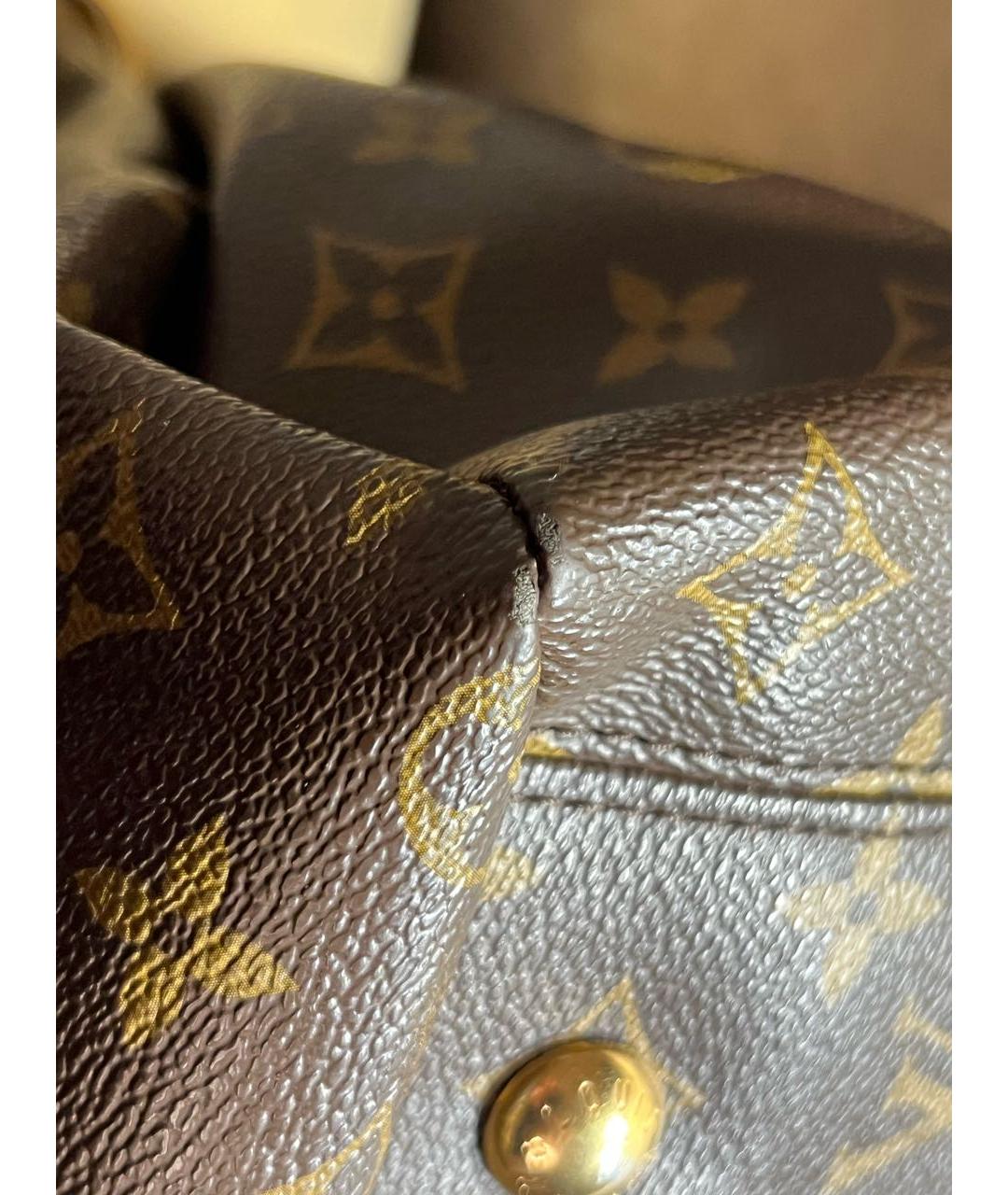 LOUIS VUITTON Коричневая сумка тоут, фото 7