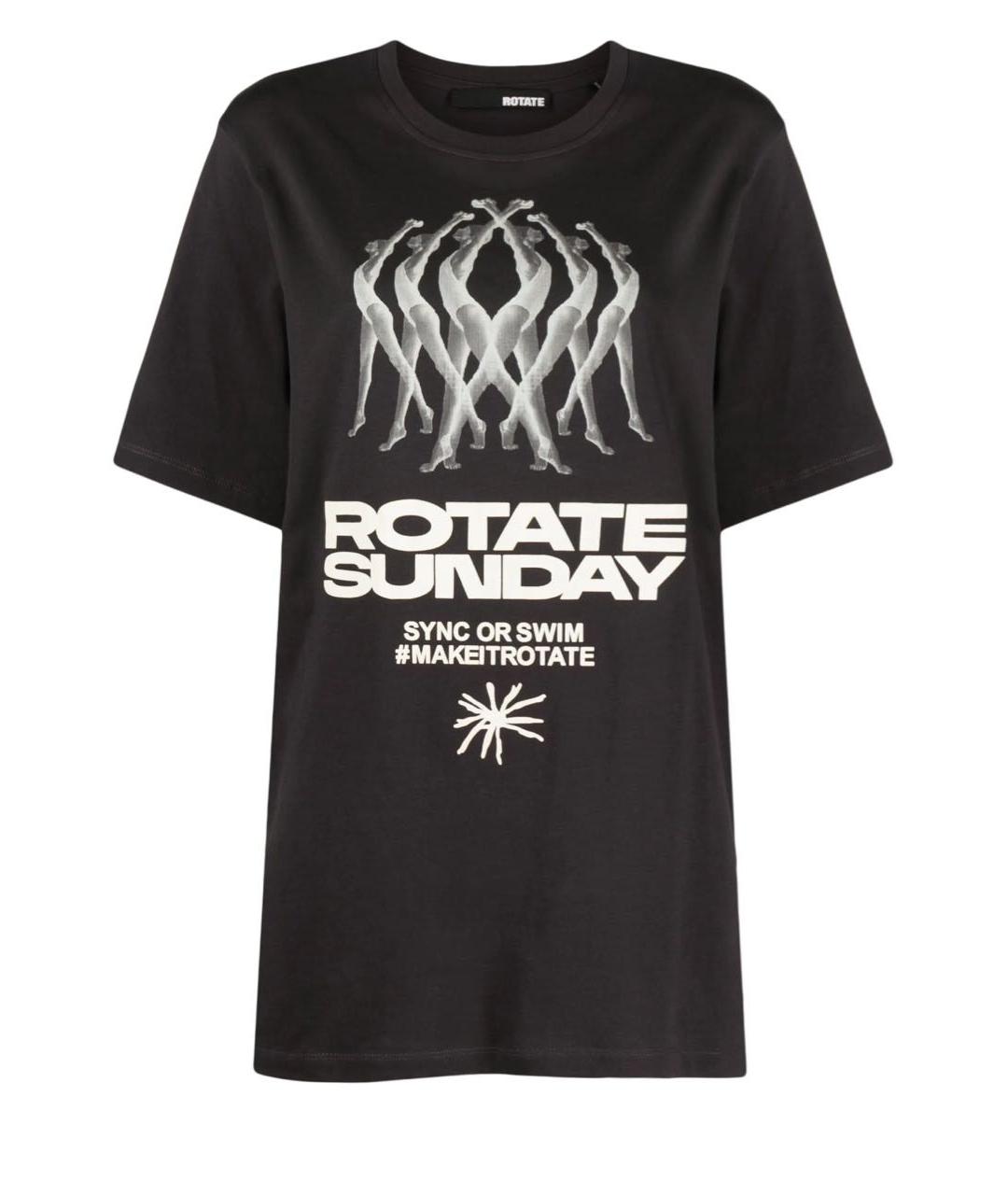 ROTATE Серая хлопковая футболка, фото 1