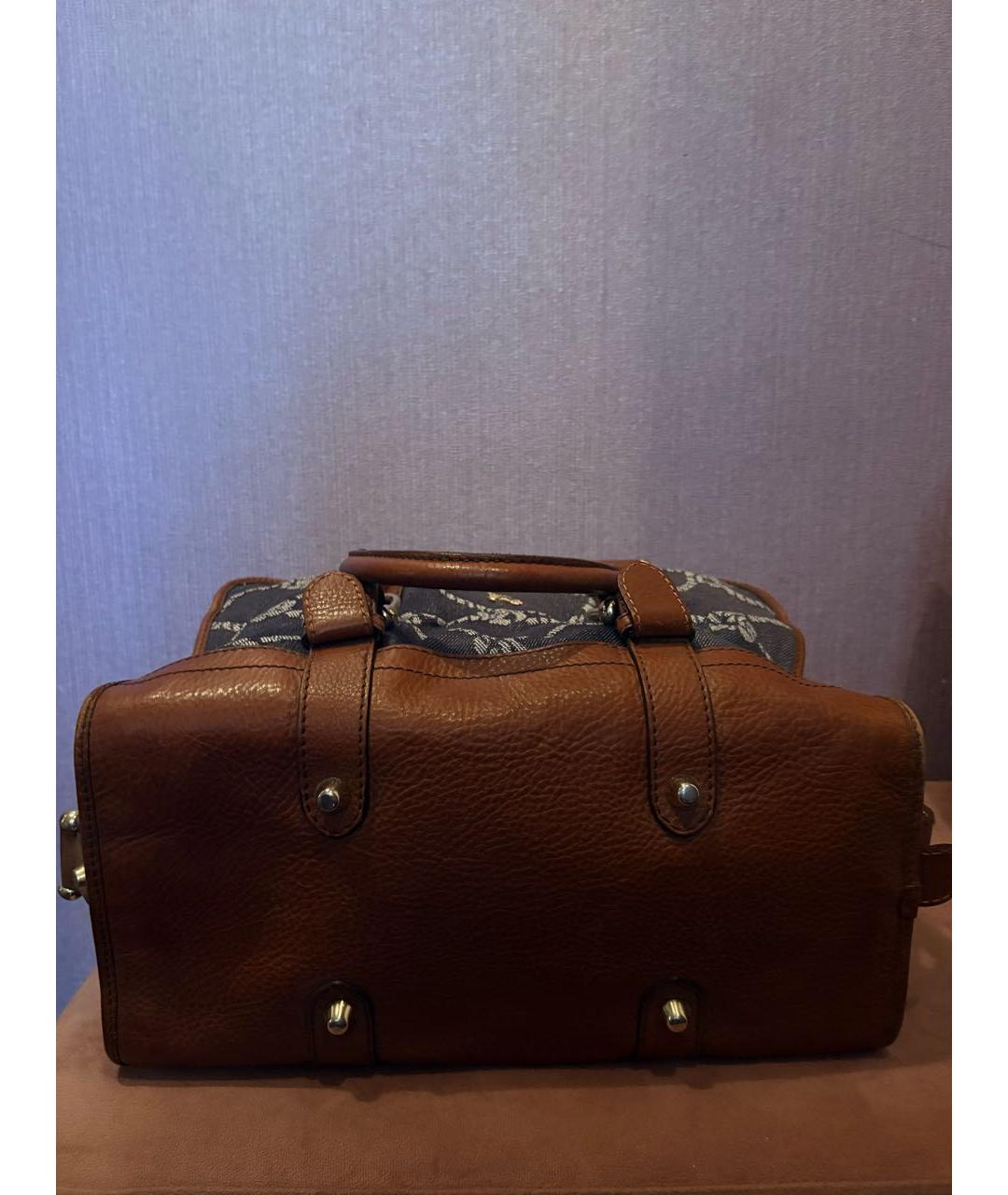 BURBERRY Синяя сумка тоут, фото 3