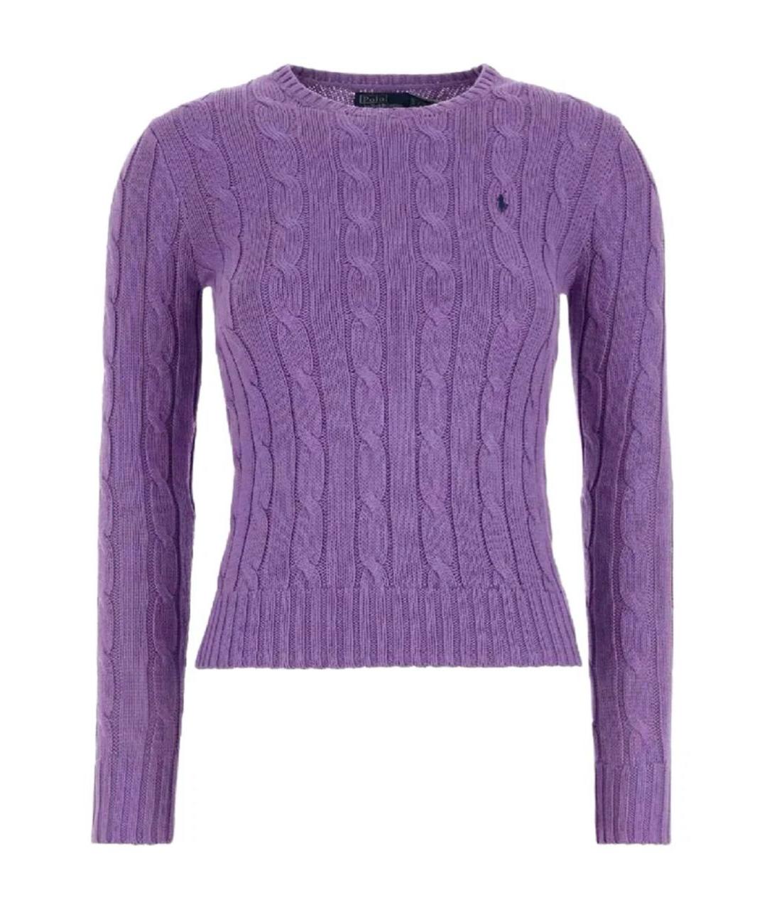 POLO RALPH LAUREN Фиолетовый шерстяной джемпер / свитер, фото 1