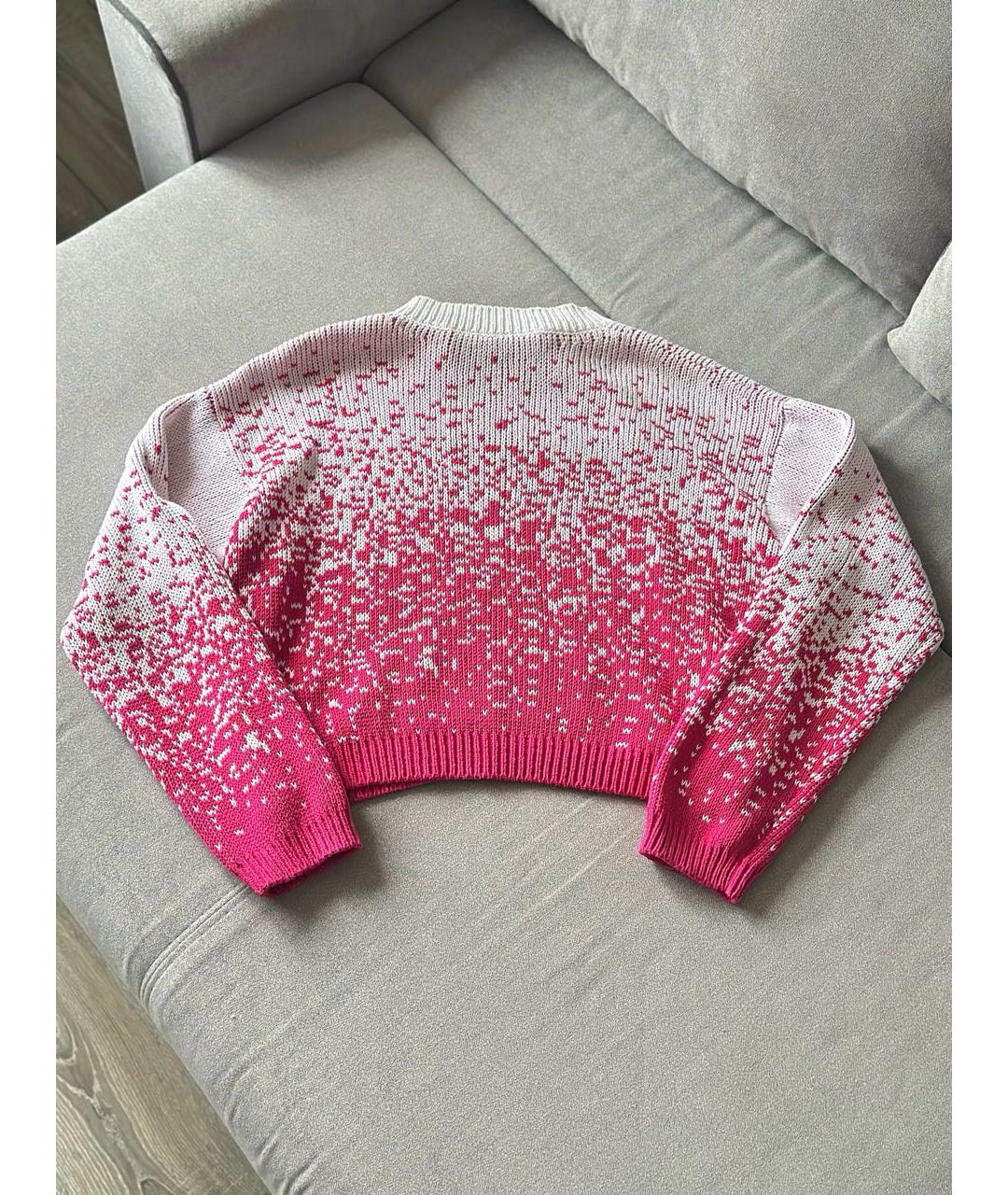 OFF-WHITE Розовый хлопковый джемпер / свитер, фото 3