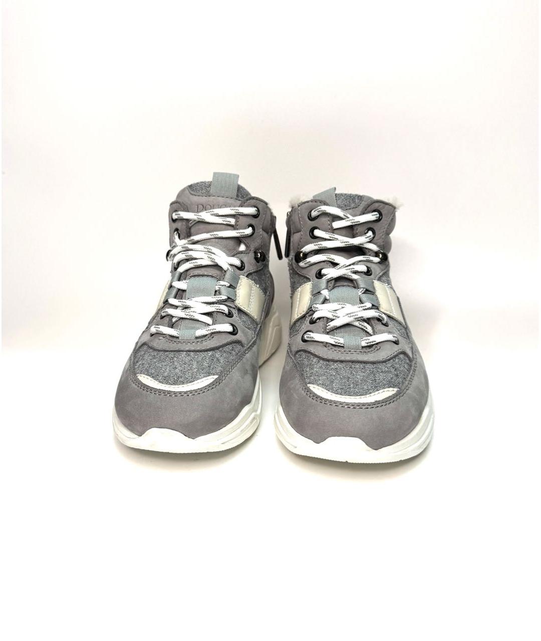 DOUCAL'S Серые текстильные кроссовки, фото 2