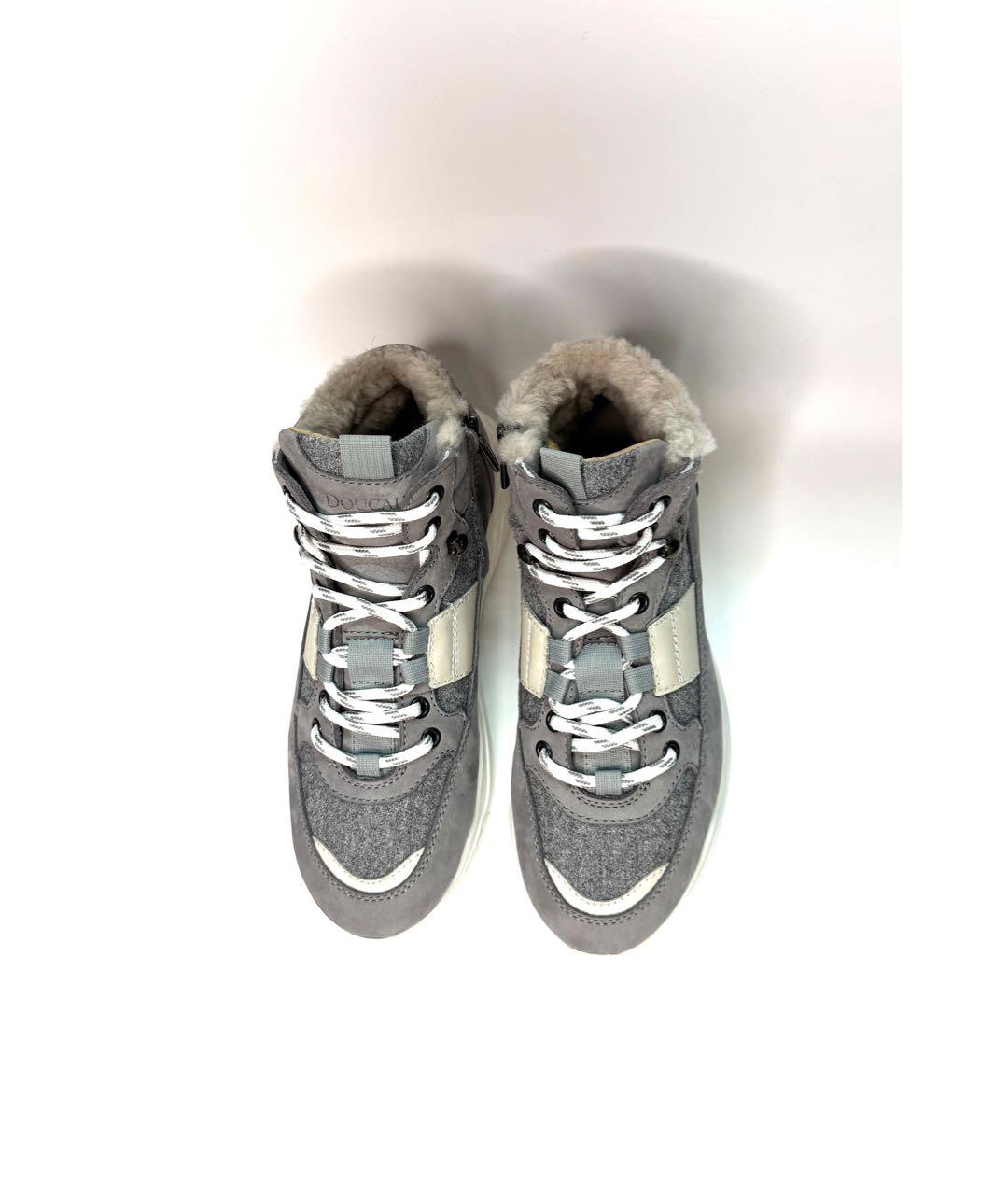 DOUCAL'S Серые текстильные кроссовки, фото 3