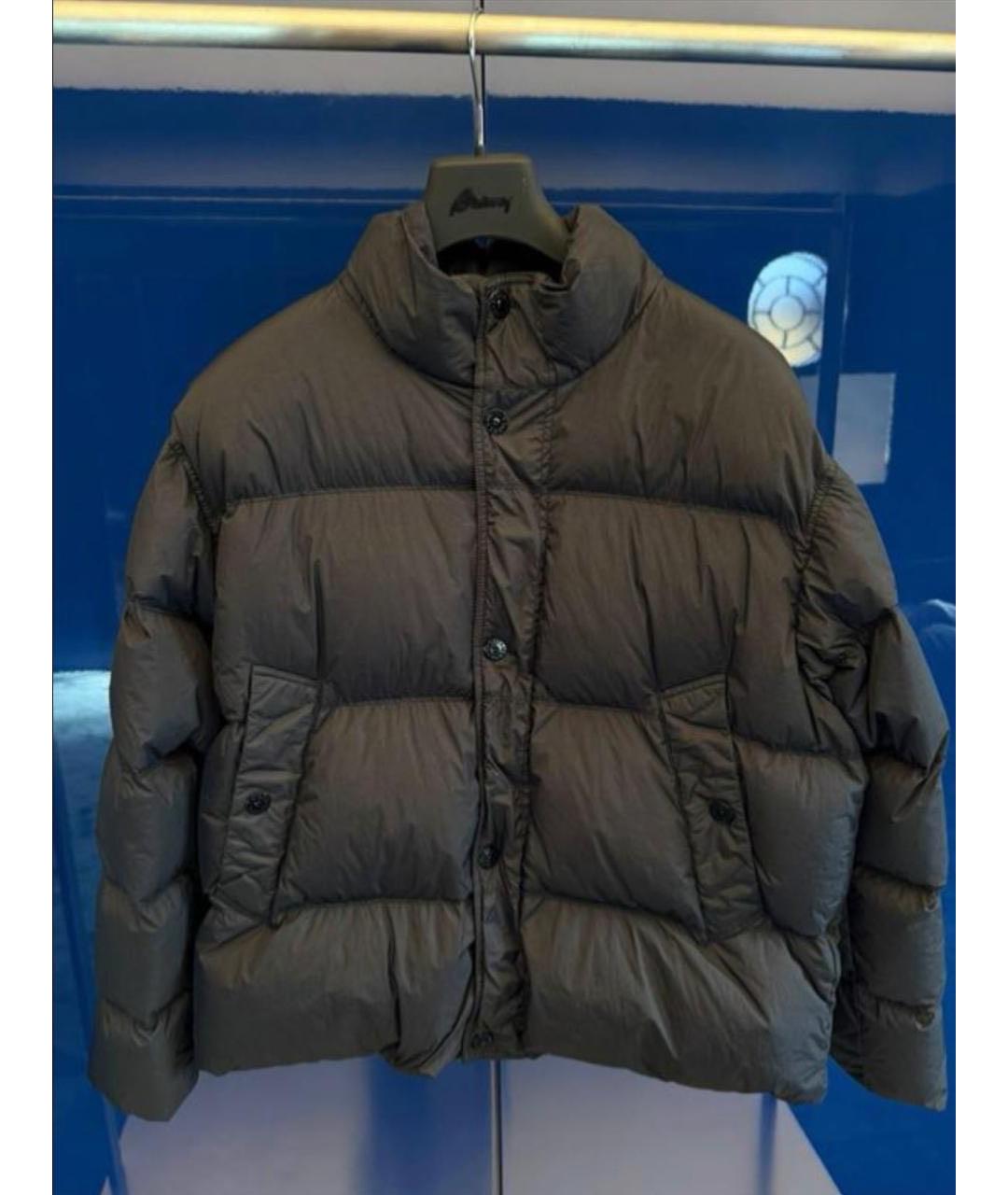 STONE ISLAND Черный пуховик, фото 2