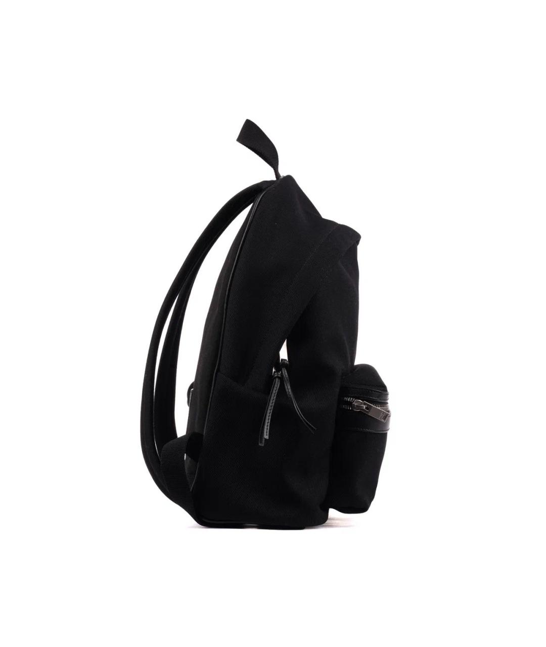 SAINT LAURENT Черный тканевый рюкзак, фото 4