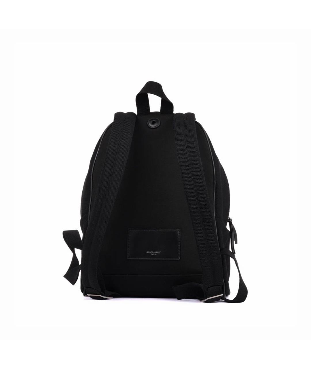 SAINT LAURENT Черный тканевый рюкзак, фото 3