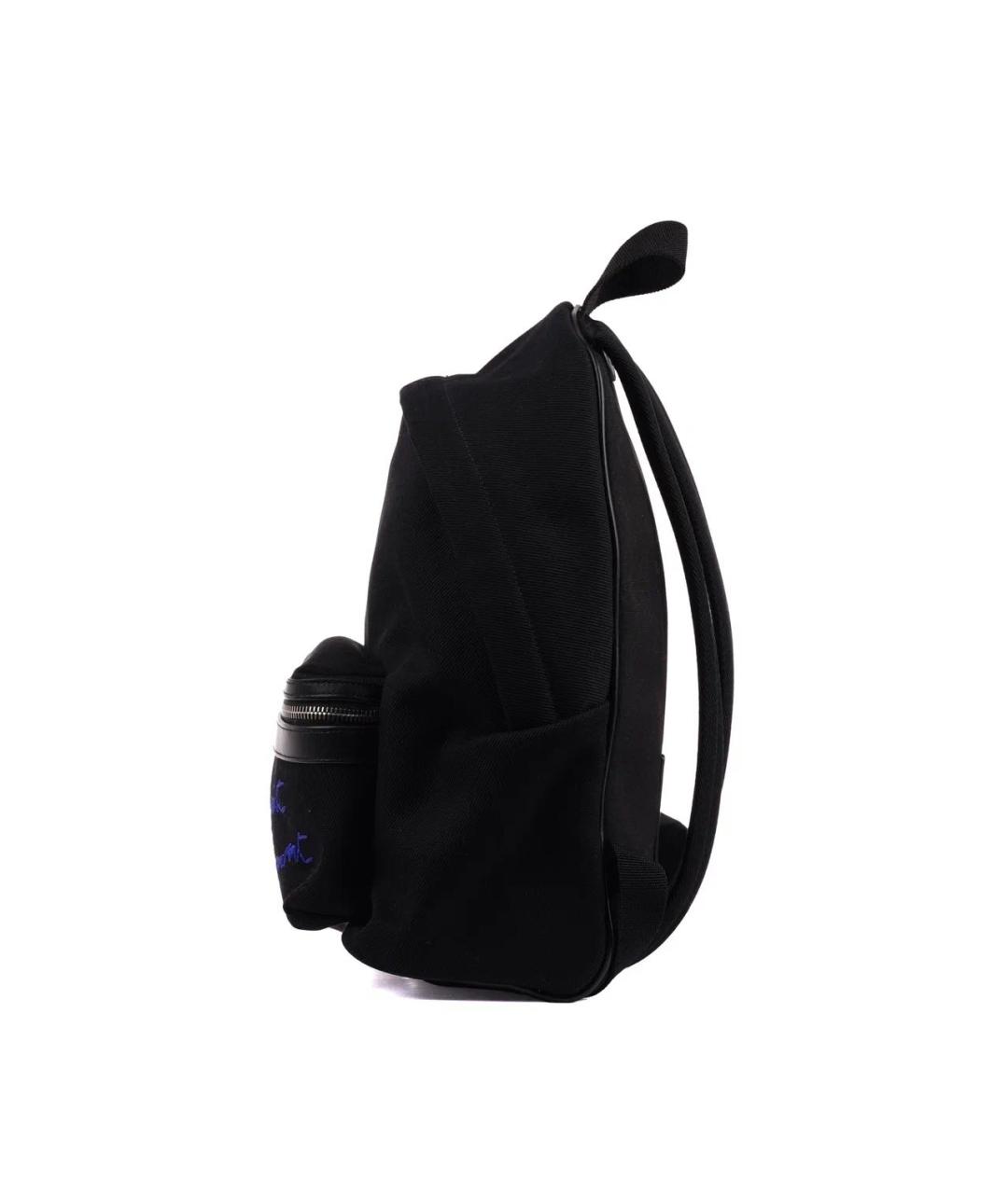 SAINT LAURENT Черный тканевый рюкзак, фото 5