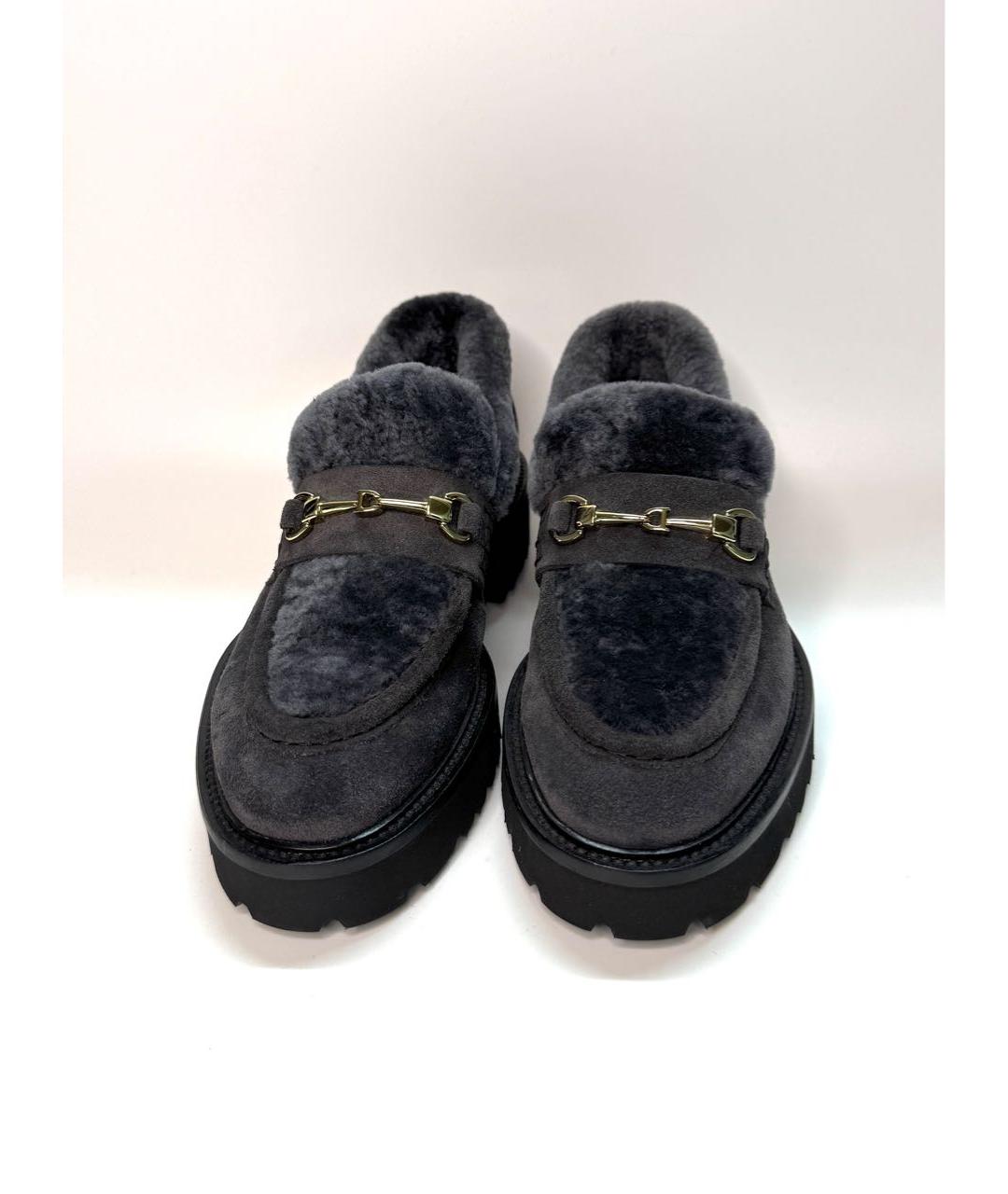 DOUCAL'S Серые замшевые лоферы, фото 2