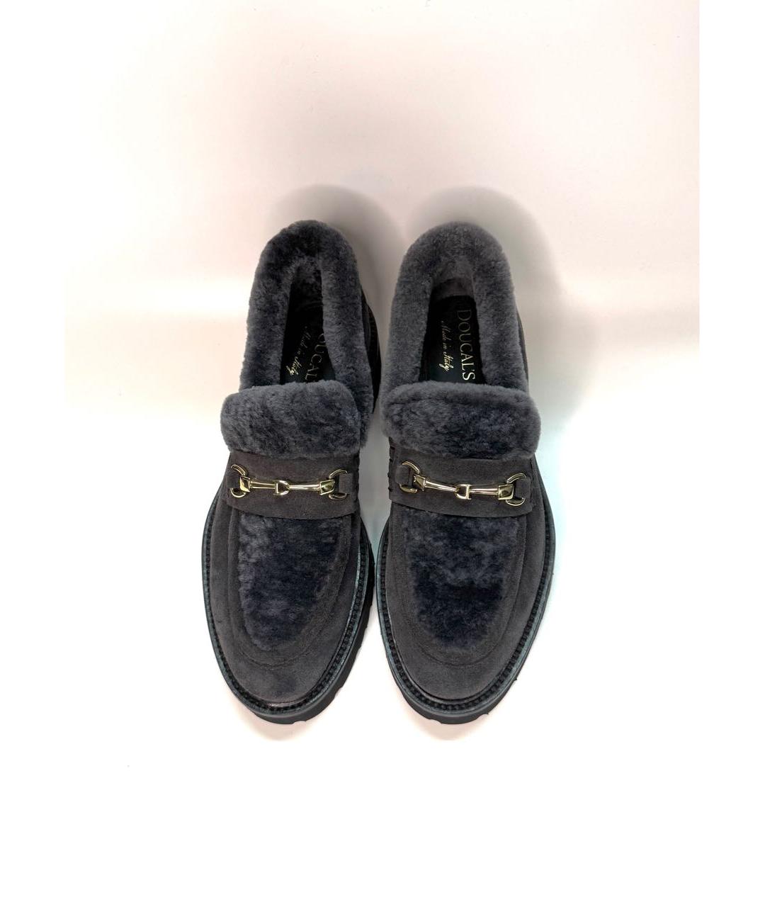 DOUCAL'S Серые замшевые лоферы, фото 3