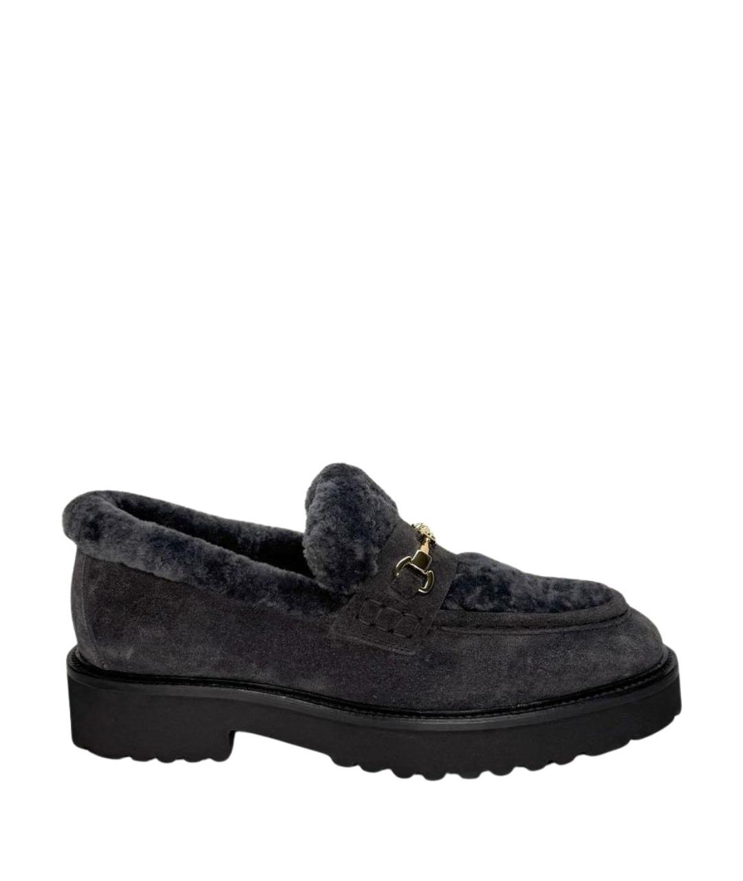 DOUCAL'S Серые замшевые лоферы, фото 1