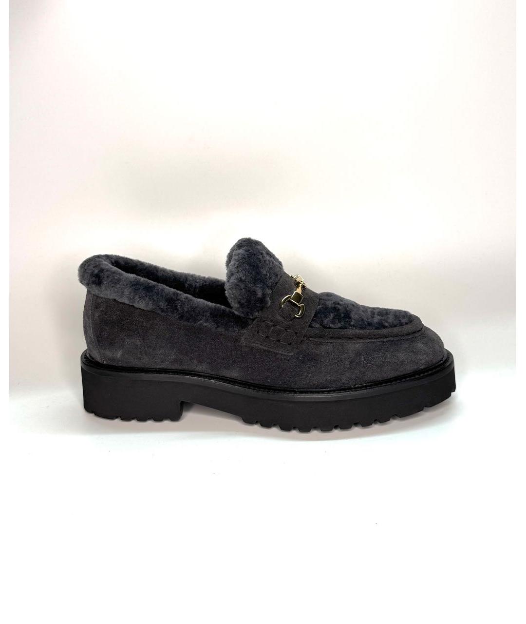 DOUCAL'S Серые замшевые лоферы, фото 6