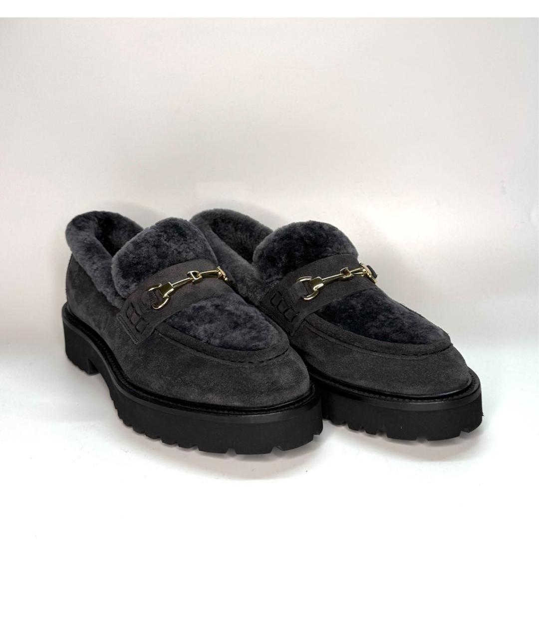 DOUCAL'S Серые замшевые лоферы, фото 5