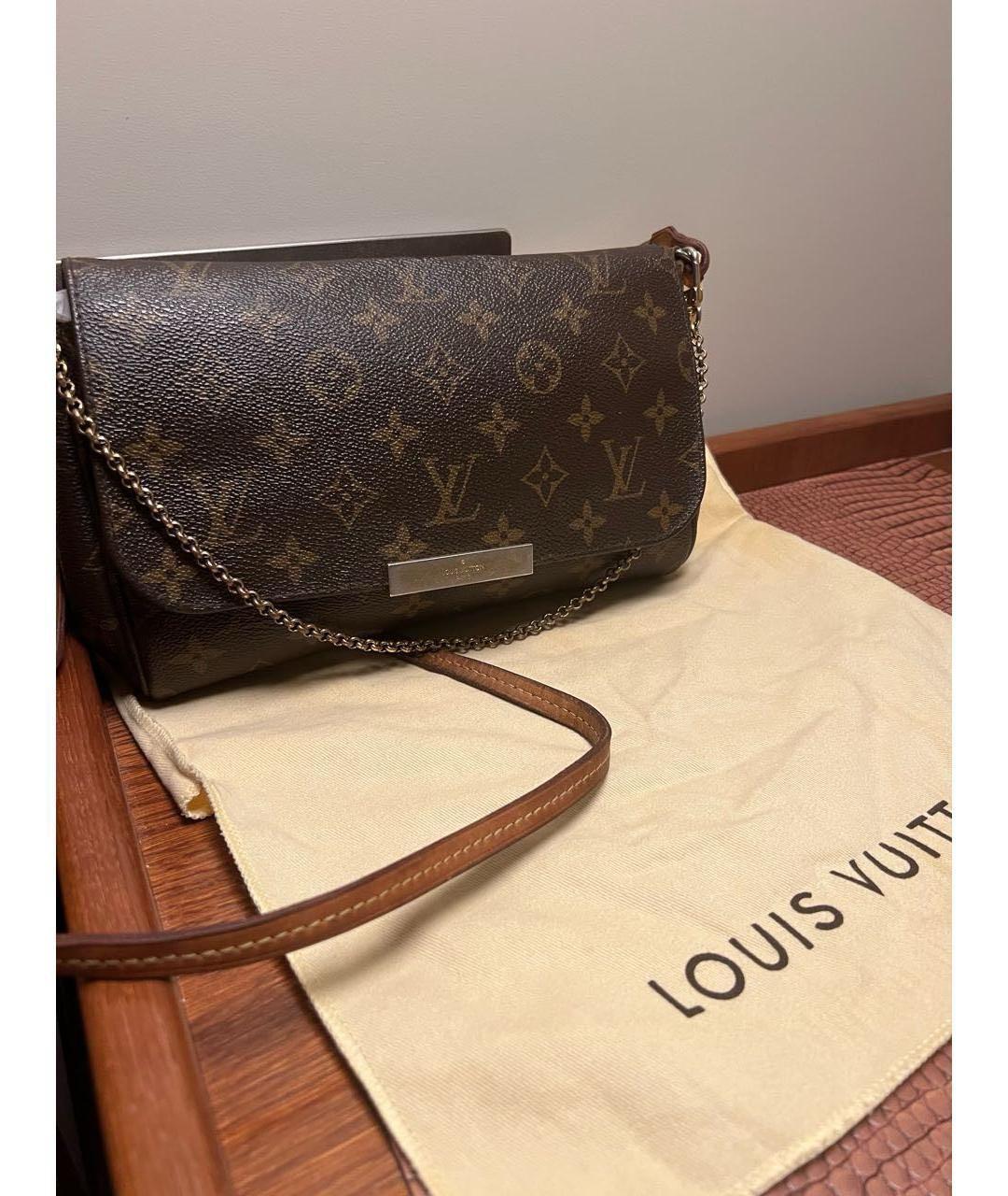 LOUIS VUITTON Коричневая сумка с короткими ручками, фото 2