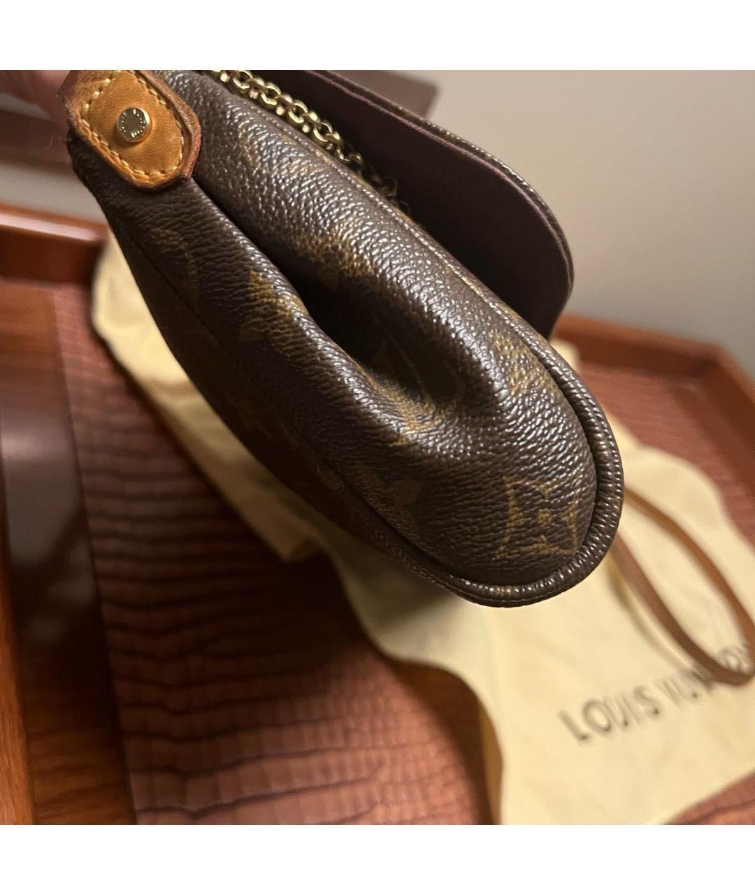 LOUIS VUITTON Коричневая сумка с короткими ручками, фото 4