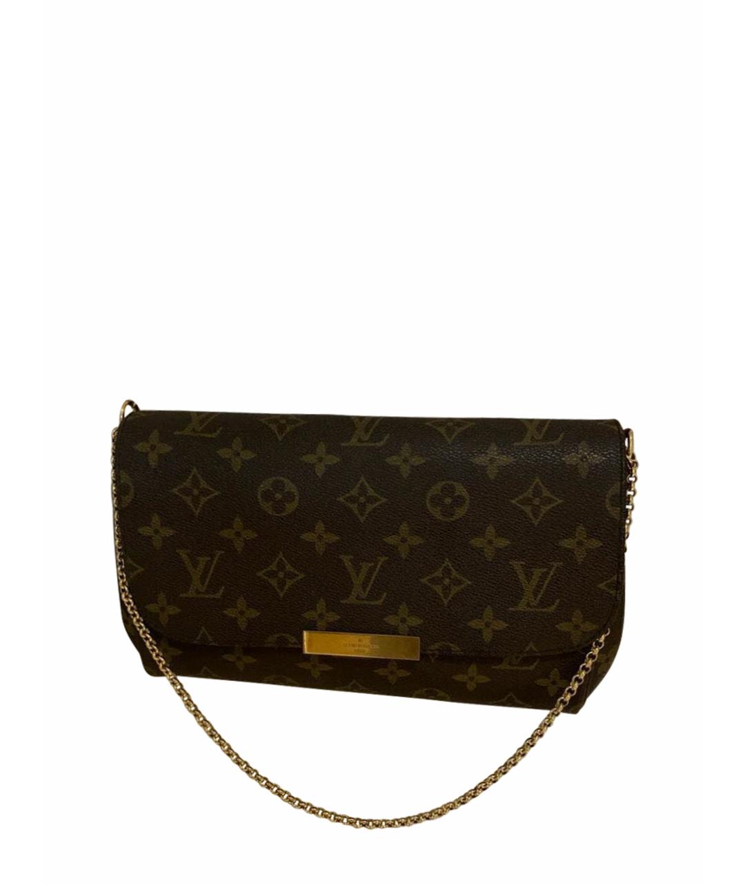 LOUIS VUITTON Коричневая сумка с короткими ручками, фото 1