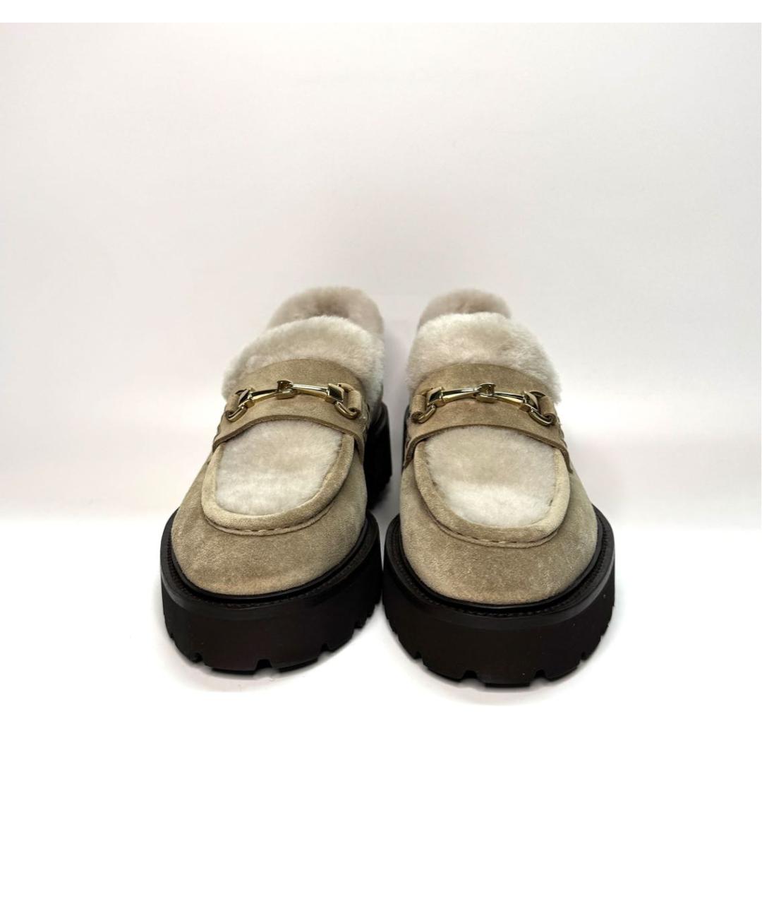 DOUCAL'S Бежевые замшевые лоферы, фото 2