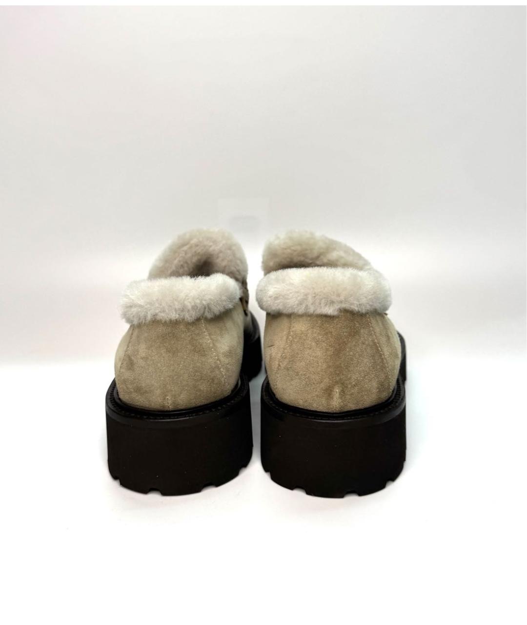 DOUCAL'S Бежевые замшевые лоферы, фото 4