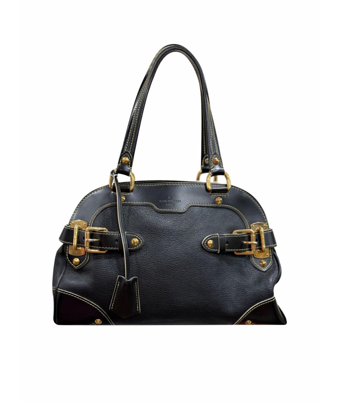 LOUIS VUITTON Черная кожаная сумка через плечо, фото 1