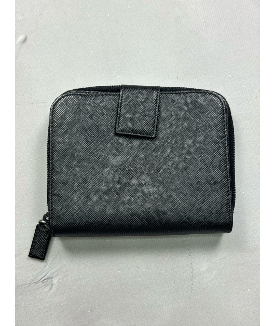 PRADA Черный кожаный кошелек, фото 3