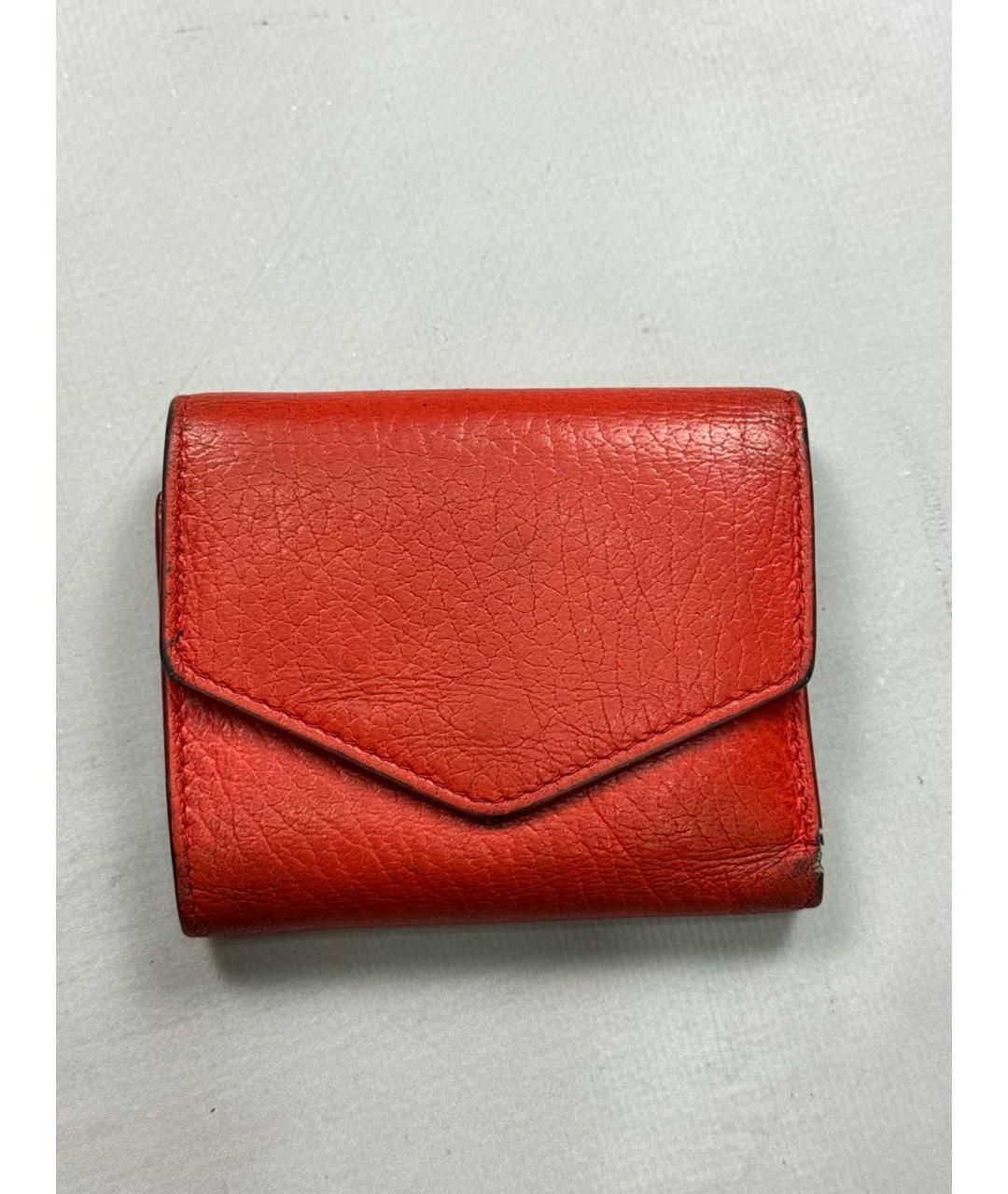 MAISON MARGIELA Красный кожаный кошелек, фото 2