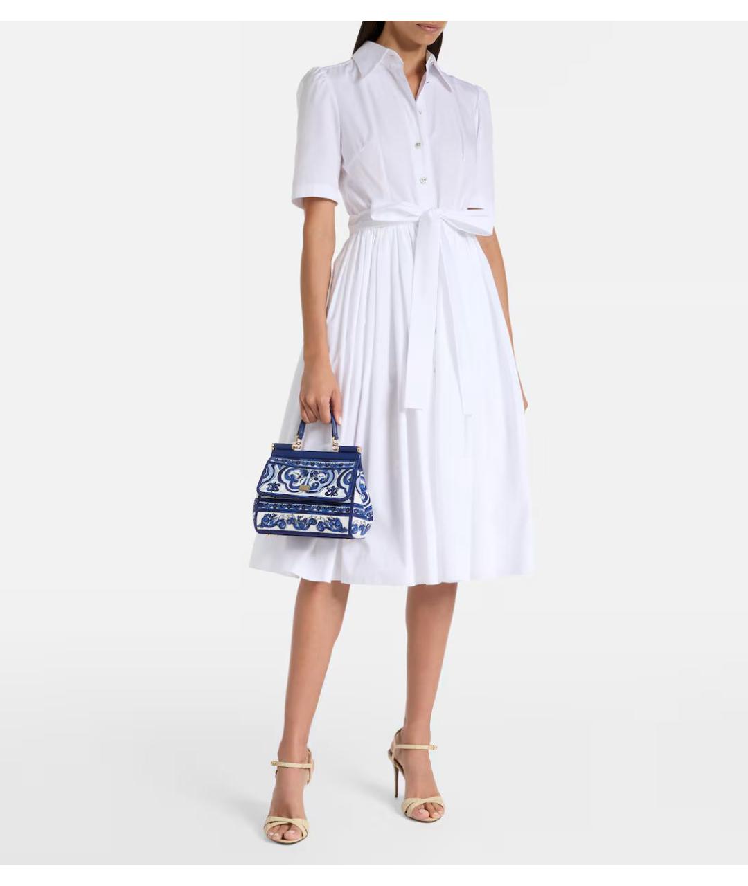 DOLCE&GABBANA Мульти кожаная сумка с короткими ручками, фото 5