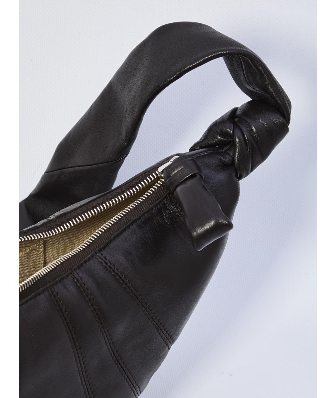 LEMAIRE Коричневая кожаная сумка через плечо, фото 4