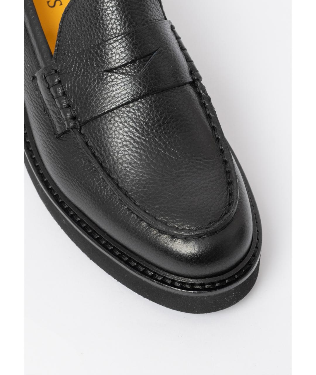 DOUCAL'S Черные кожаные лоферы, фото 5