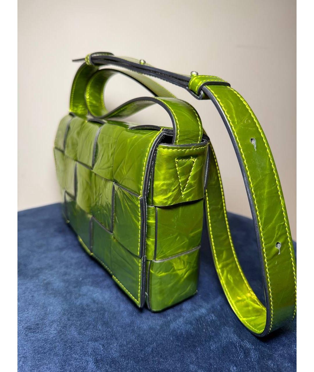 BOTTEGA VENETA Зеленая сумка через плечо, фото 3