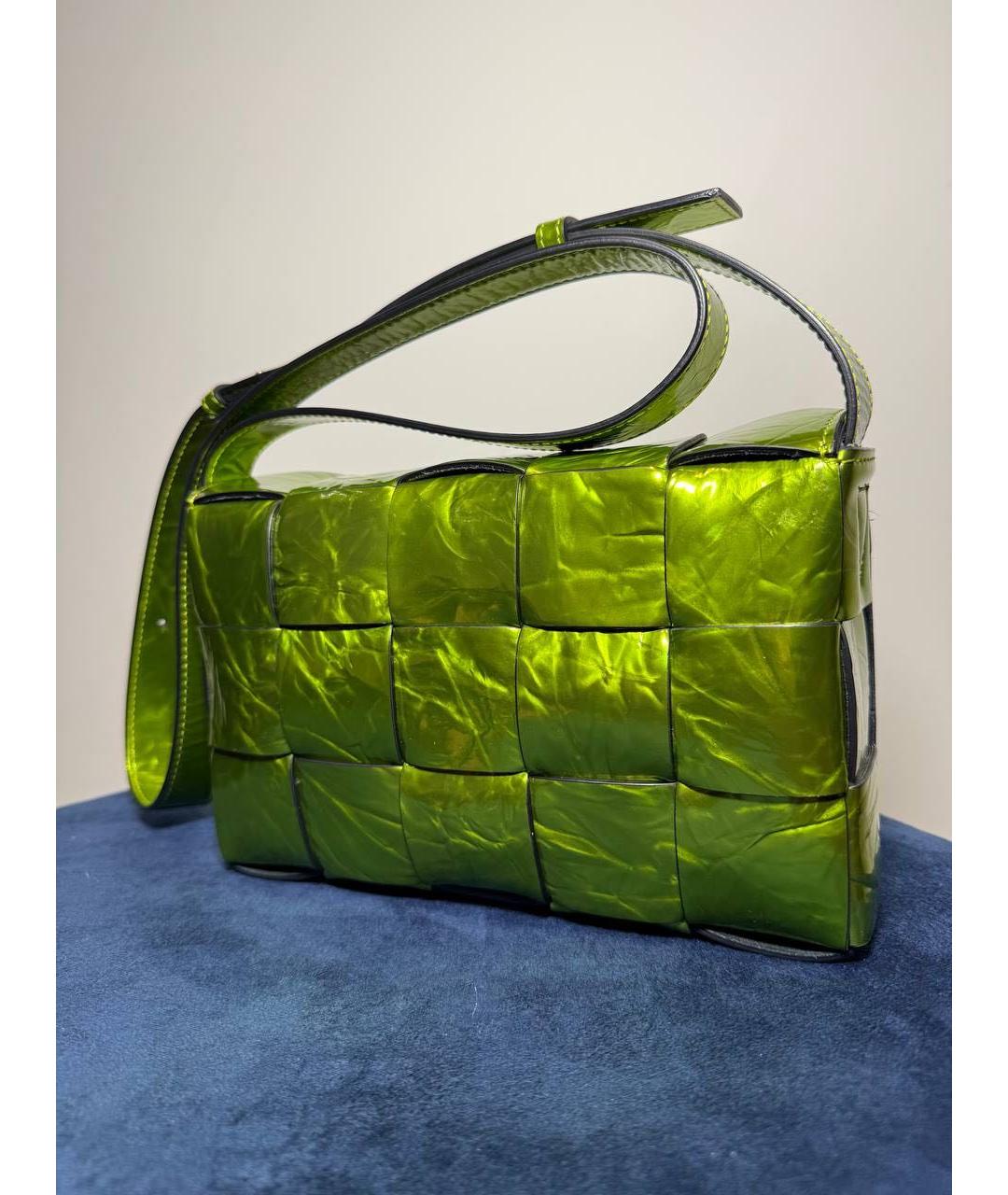 BOTTEGA VENETA Зеленая сумка через плечо, фото 2