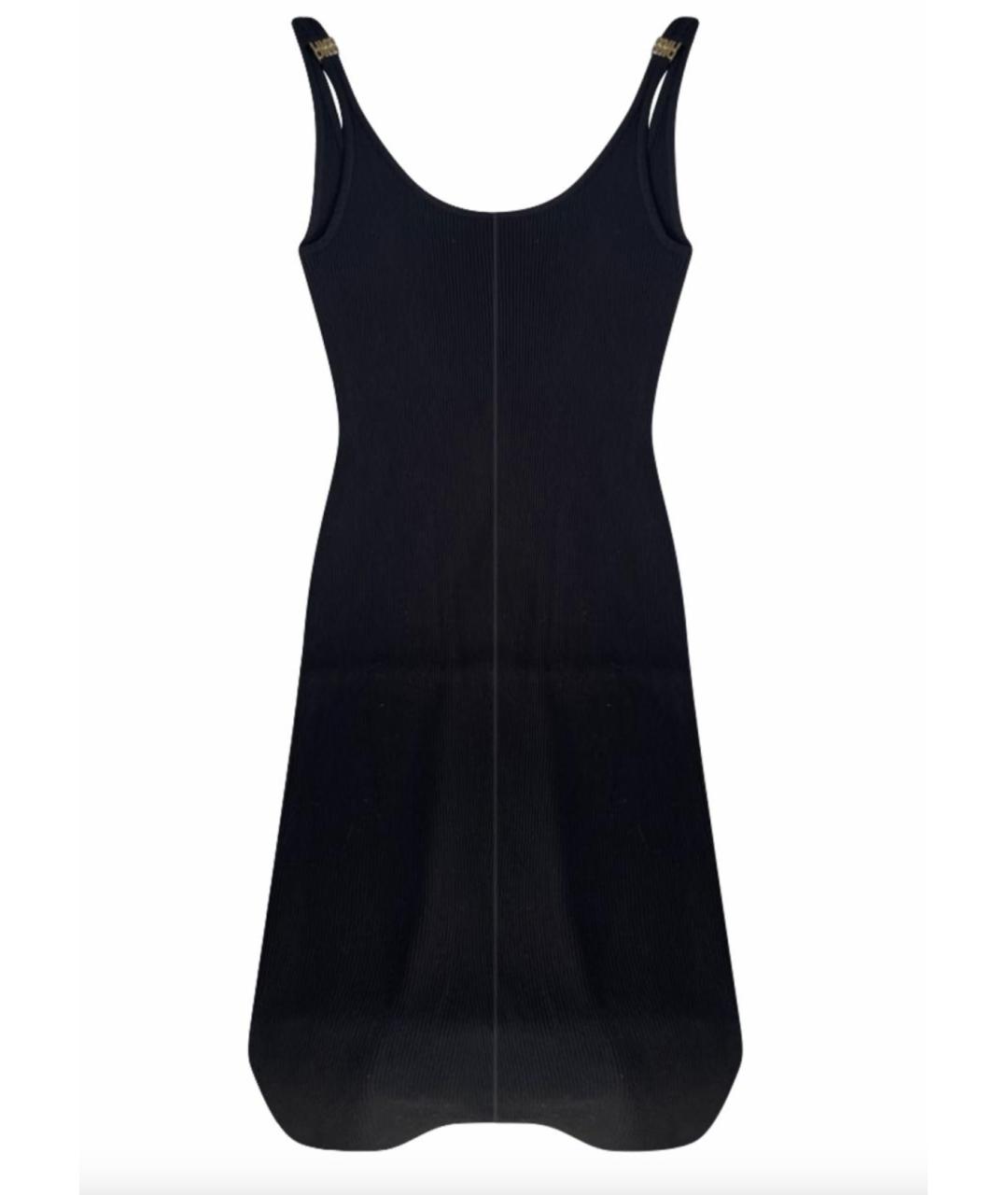 MIU MIU Черное вискозное повседневное платье, фото 1