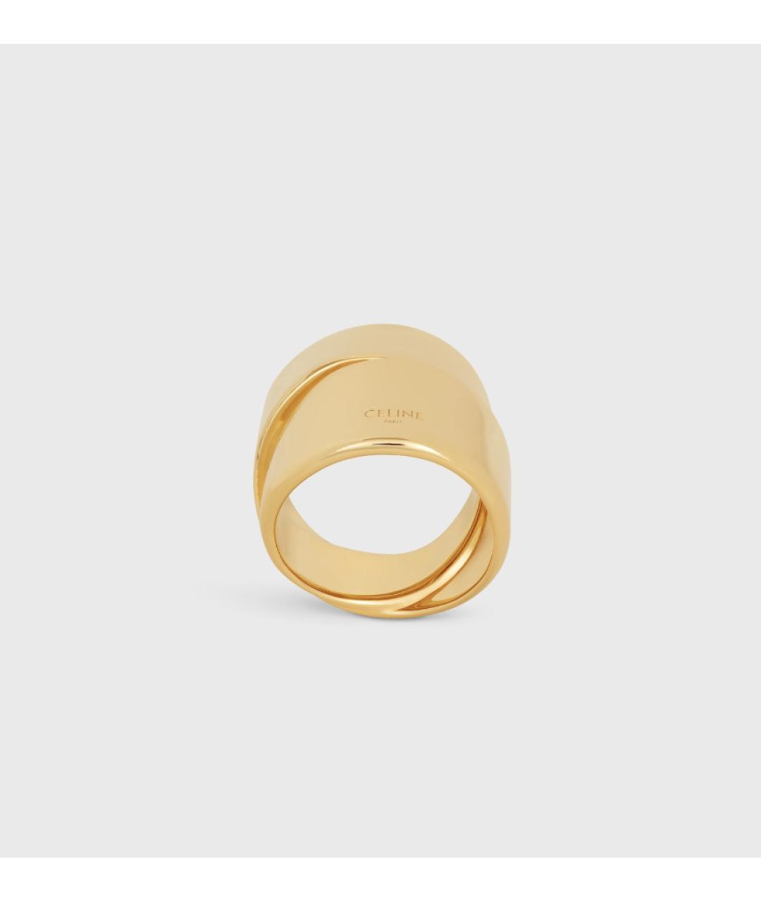 CELINE Золотое латунное кольцо, фото 5