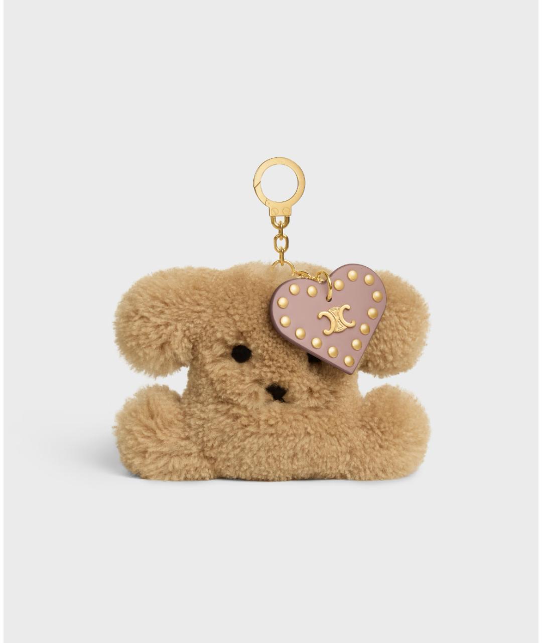 CELINE Бежевый брелок, фото 5