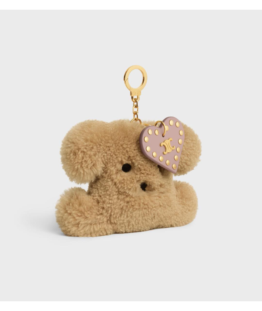 CELINE Бежевый брелок, фото 2