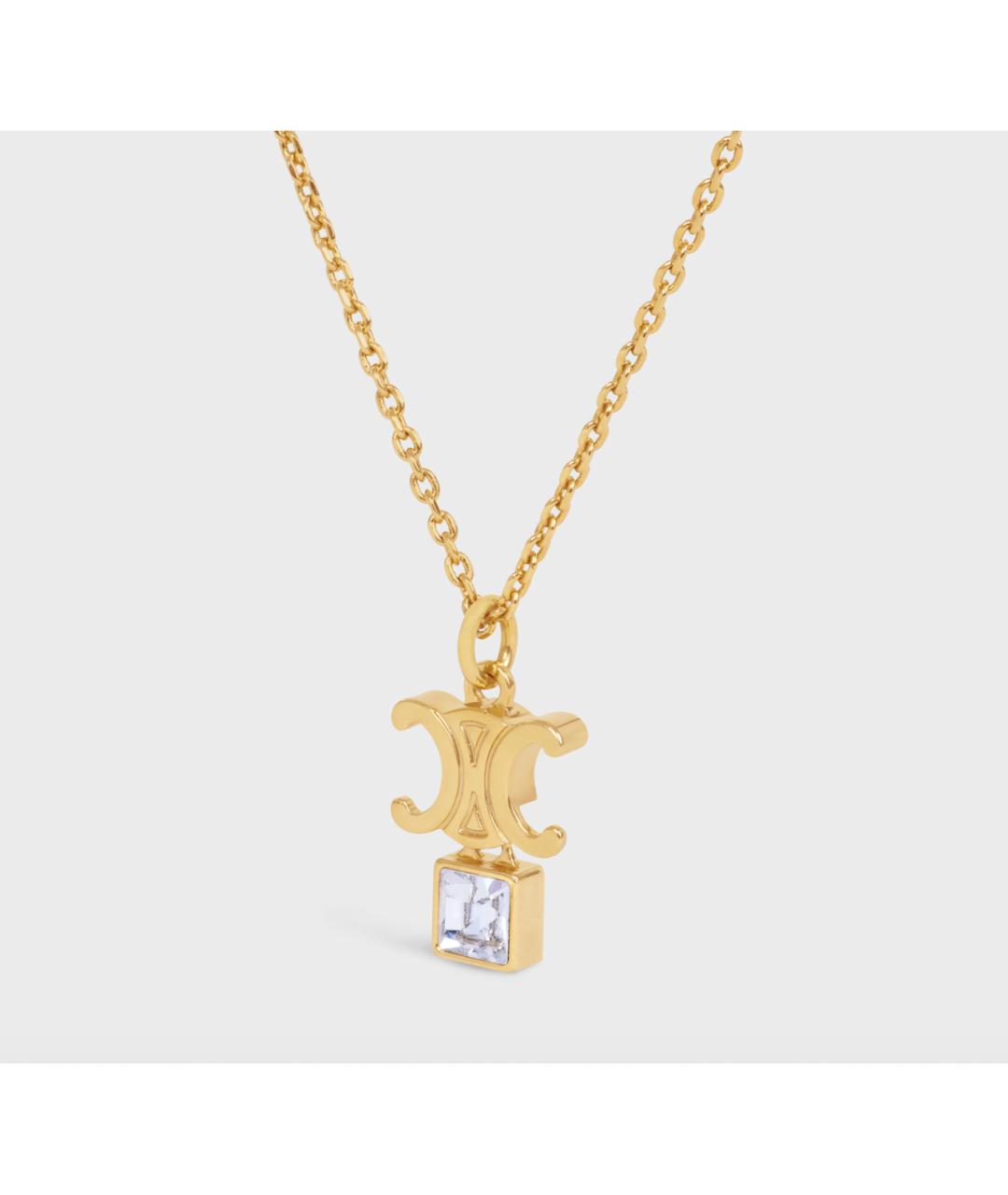 CELINE Золотая латунная подвеска, фото 2