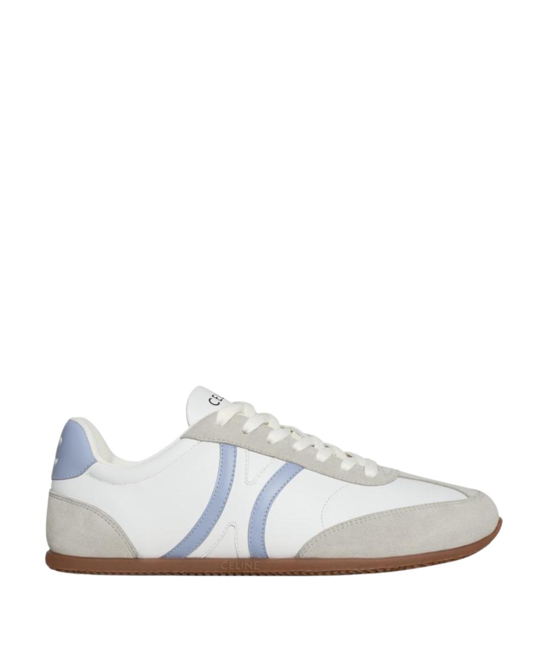 CELINE Белые кожаные кроссовки, фото 1
