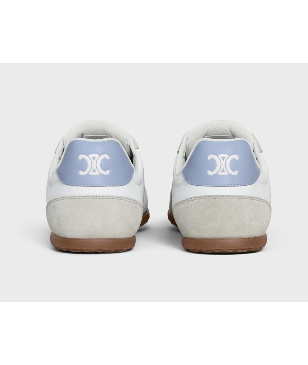 CELINE Белые кожаные кроссовки, фото 3