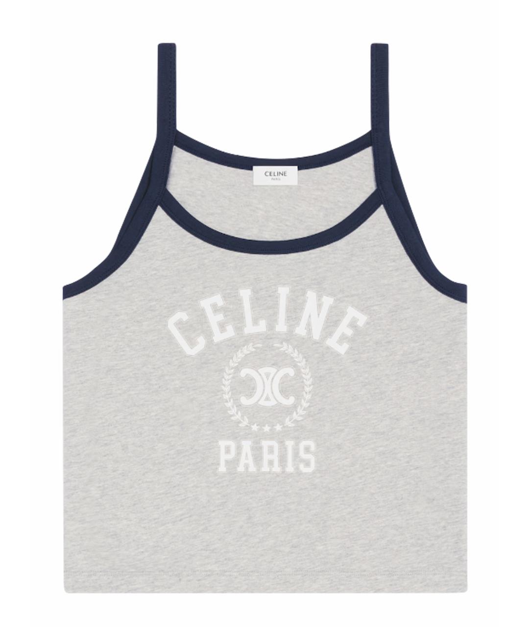 CELINE Фуксия хлопковая футболка, фото 6