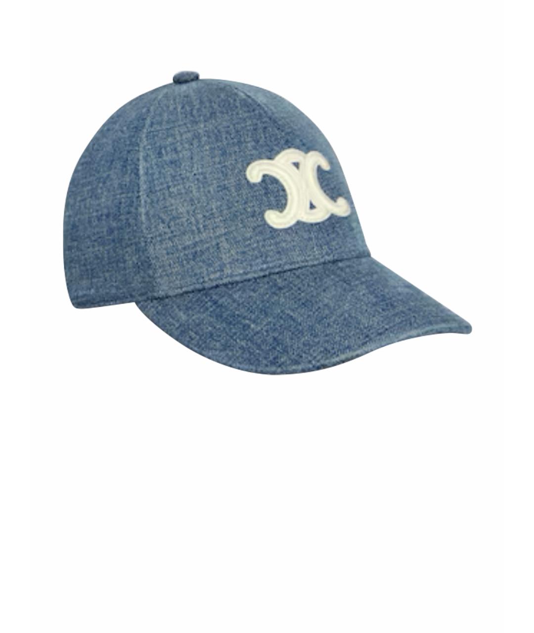 CELINE Синяя хлопковая кепка, фото 1